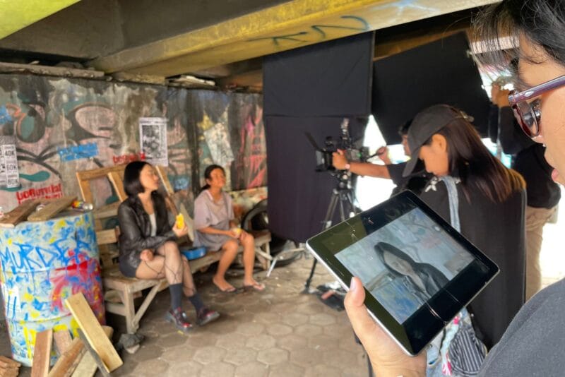 Pembuatan videoklip Dok. Biro Komunikasi Kementerian Ekonomi Kreatif/Badan Ekonomi Kreatif.