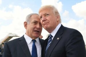 Presiden Amerika Serikat (AS) Donald Trump dan Perdana Menteri (PM) Israel, Benyamin Netanyahu. (Istimewa/X/@LegitTargets)
