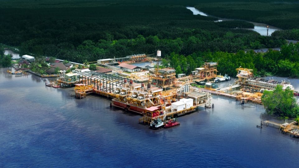 Anjungan di Blok Mahakam (Foto/Dok/Pertamina)