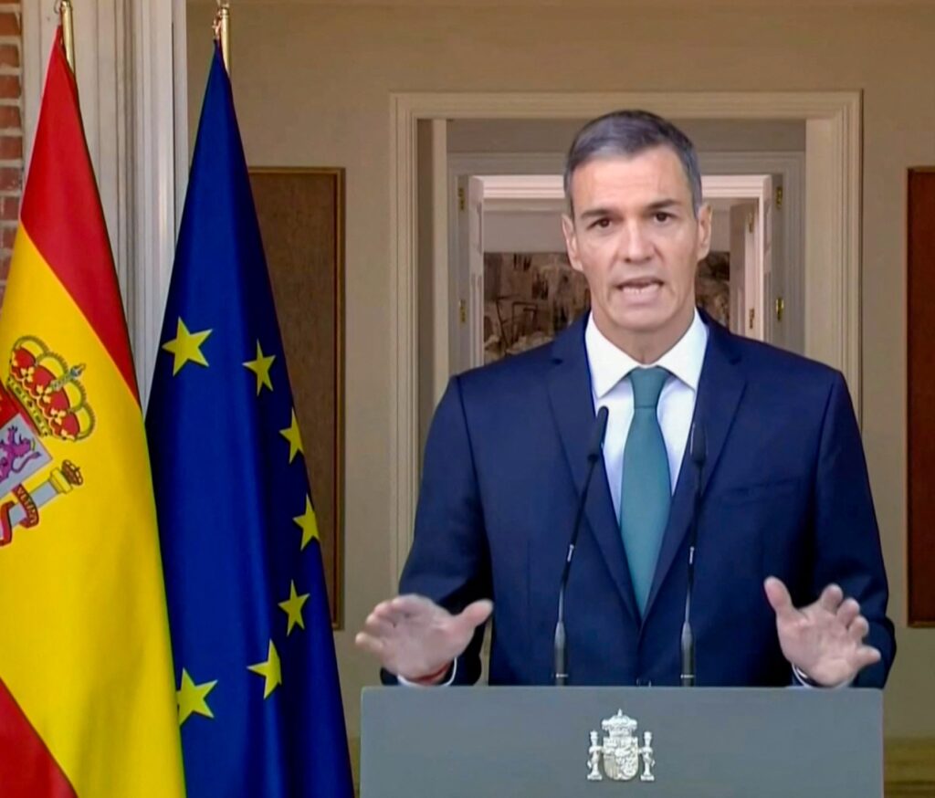 Sebuah kata "TIDAK" yang mengguncang Davos. Pedro Sanchez memilih menjaga martabat hukum internasional daripada bergabung dalam dewan yang mengeksklusi Palestina. Sebuah audit moral bagi dunia. (Istimewa)