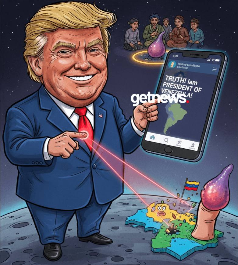 Trump Si Badut Extraterrestrial Angkat Diri Jadi Presiden Venezuela