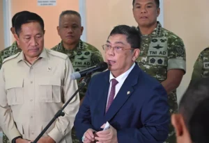 Ketua Komisi I DPR RI Utut Adianto dalam agenda konferensi pers Komisi I DPR RI di Gedung Nusantara II DPR RI, Senayan, Jakarta, Selasa (10/2/2026). Foto : Aditya/Andri