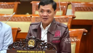 Ketua Komisi III DPR RI, Habiburokhman, dalam Konferensi Pers di Gedung Nusantara III, DPR RI, Senayan, Jakarta, Senin (23/2/2026). Foto: Aurel/Karisma (DPR RI/GETNEWS.)