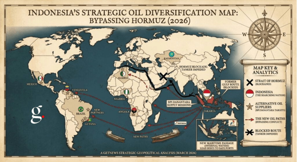 ILUSTRASI jalur panjang pencarian minyak Indonesia (GETNEWS.)