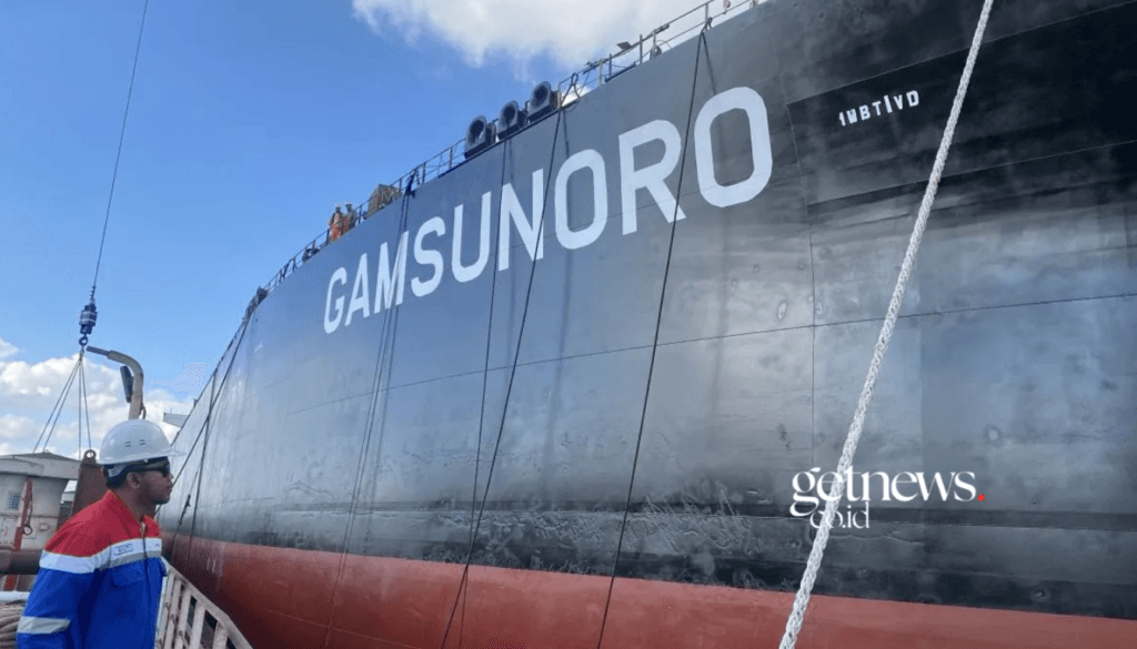 Kapal Gamsunoro milik PT Pertamina International Shipping (PIS). (Foto: ANTARA)