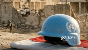 Dua prajurit terbaik TNI gugur setelah kendaraan mereka hancur akibat ledakan dahsyat di wilayah Lebanon Selatan, Senin (30/3/2026). (FB:infokomando/GETNEWS.)