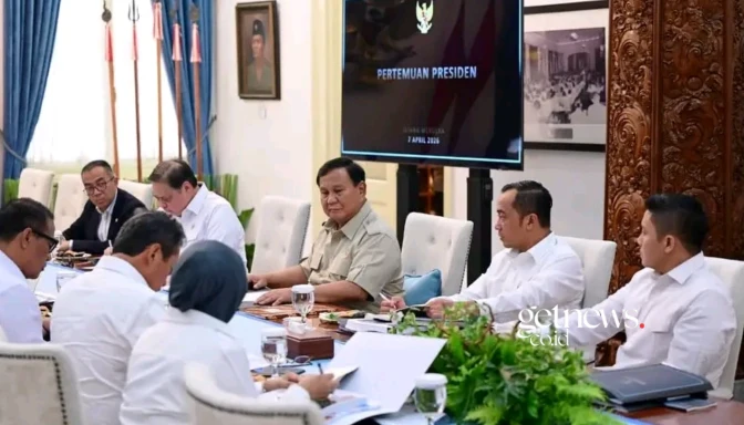 Prabowo Subianto gelar rapat terbatas (BPMI SETPRES)
