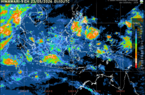 Citra satelit cuaca Himawari, Sabtu (23/5/2026). (Foto: BMKG/GET INFO.CEK CUACA/GETNEWS.))