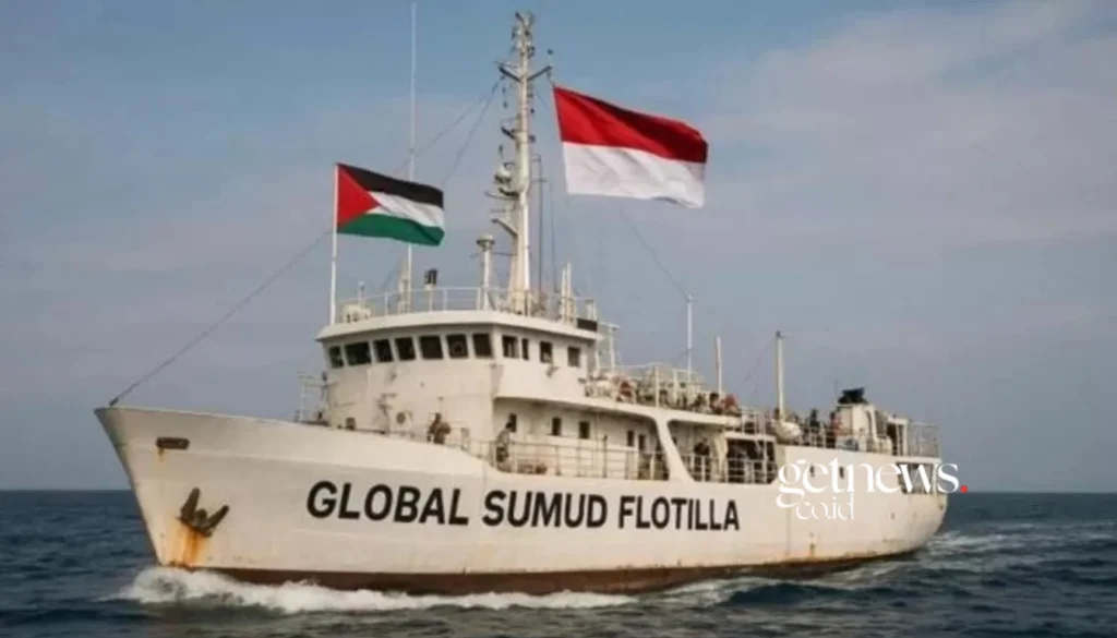 Pemerintah Republik Indonesia mengecam keras tindakan militer Israel yang mencegat sejumlah kapal yang tergabung dalam misi kemanusiaan internasional Global Sumud Flotilla (GSF) 2.0 di sekitar perairan Siprus, Mediterania Timur. Hal itu disampaikan Juru Bicara I Kementerian Luar Negeri RI, Yvonne Mewengkang, dalam siaran persnya, Selasa (19/05). (Foto Dok. Istimewa/ @orbitindonesia.com)